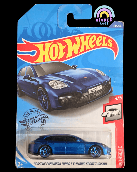 Hot Wheels Porsche Panamera Turbo S (Blue) - Kinder Logs