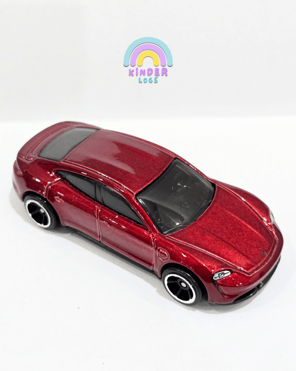 Hot Wheels Porsche Taycan Turbo S - Red (Uncarded) - Kinder Logs
