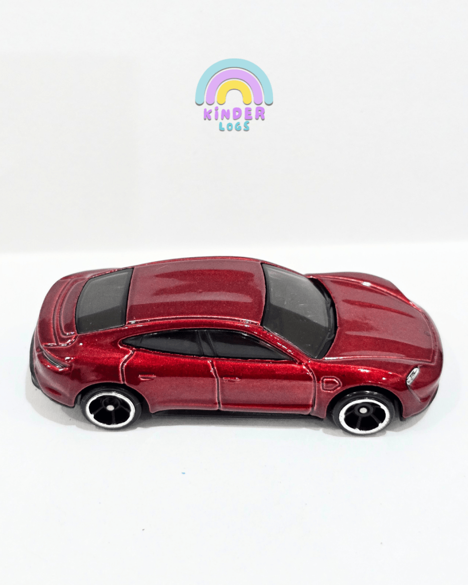 Hot Wheels Porsche Taycan Turbo S - Red (Uncarded) - Kinder Logs