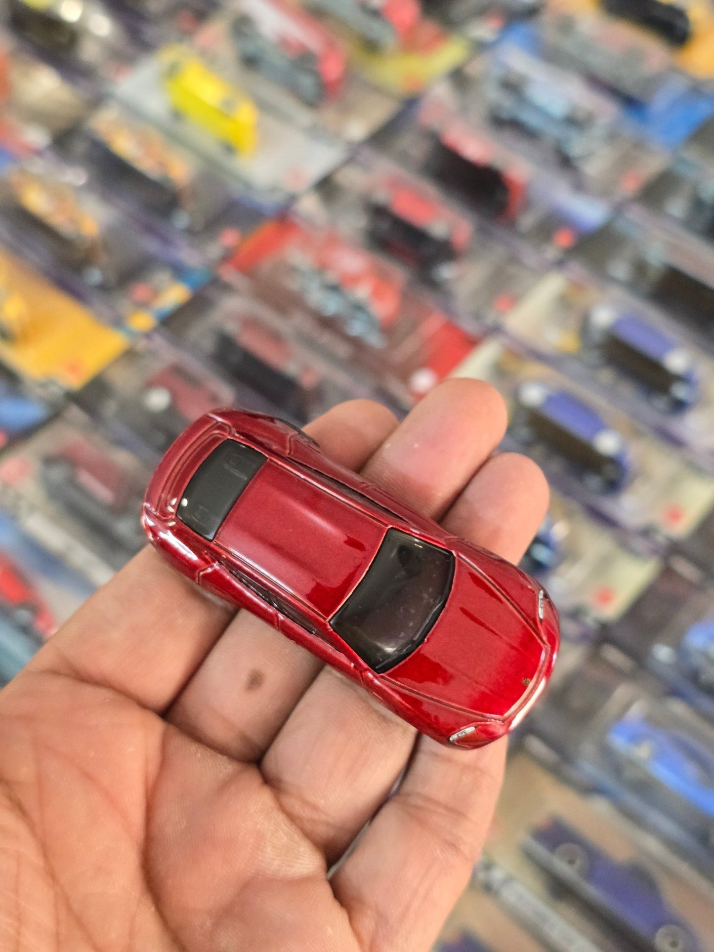 Hot Wheels Porsche Taycan Turbo S - Red (Uncarded) - Kinder Logs