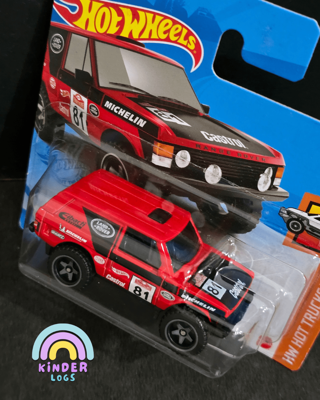 Hot Wheels Range Rover Classic - Red - Short Card (Imported) - Kinder Logs