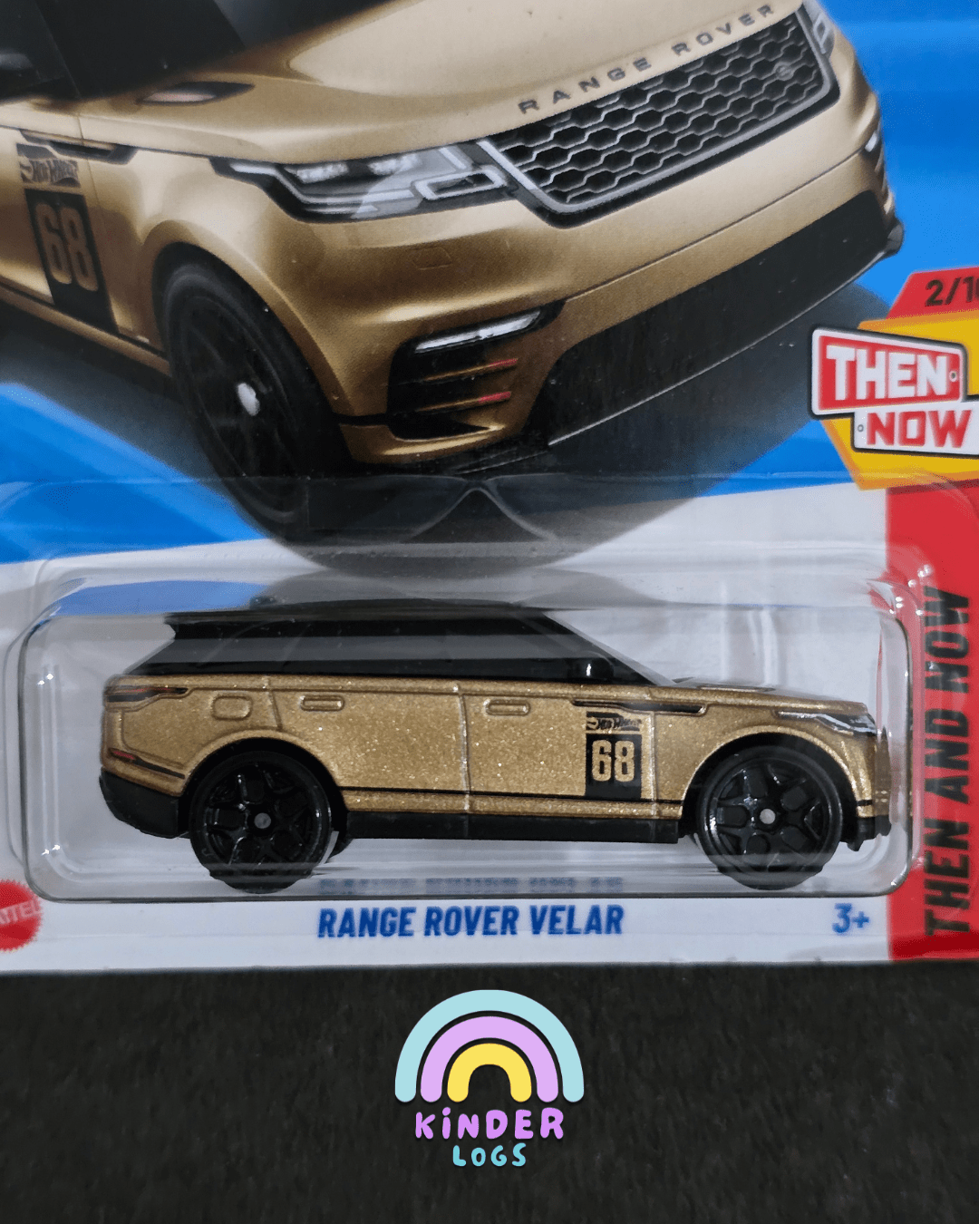 Hot Wheels Range Rover Velar 68 Edition - Gold (Imported) - Kinder Logs