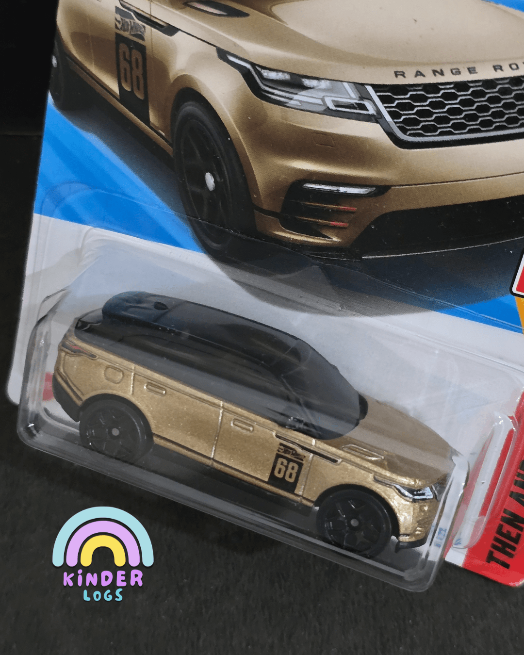 Hot Wheels Range Rover Velar 68 Edition - Gold (Imported) - Kinder Logs