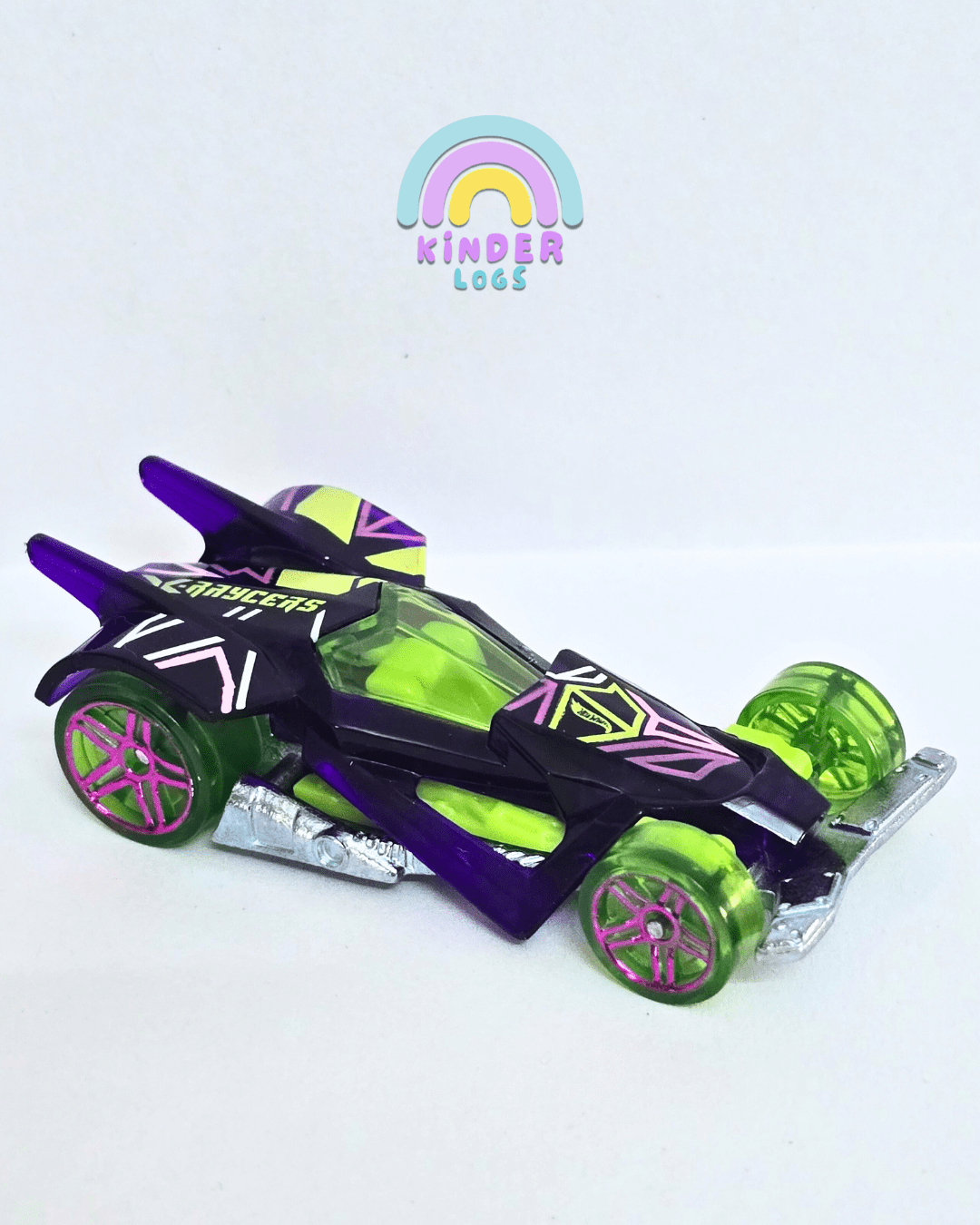 Hot Wheels RD - 06 X - Raycers - Purple (Uncarded - New) - Kinder Logs