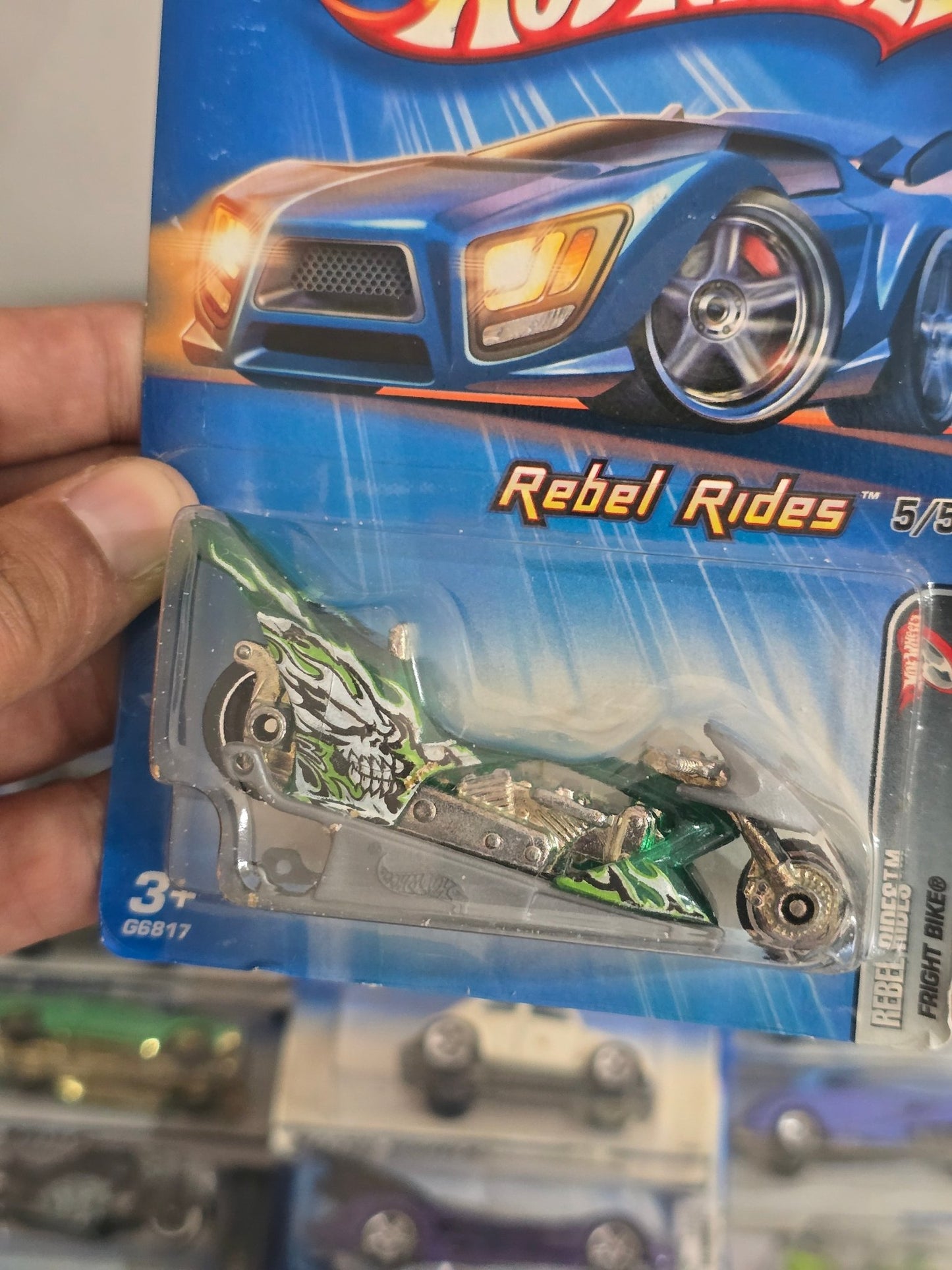 Hot Wheels Rebel Rides Fright Bike - Collector No. 080 - Kinder Logs