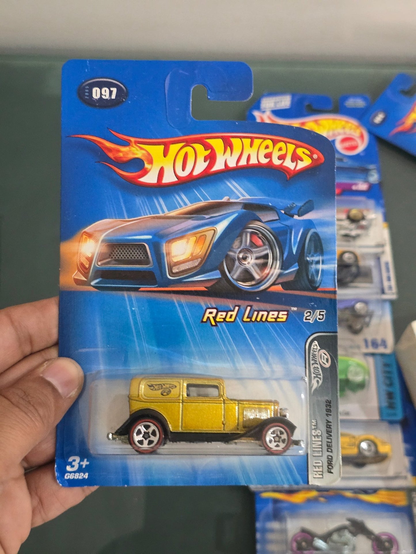 Hot Wheels Red Lines - 1932 Ford Delivery - Collector No. 097 - Kinder Logs