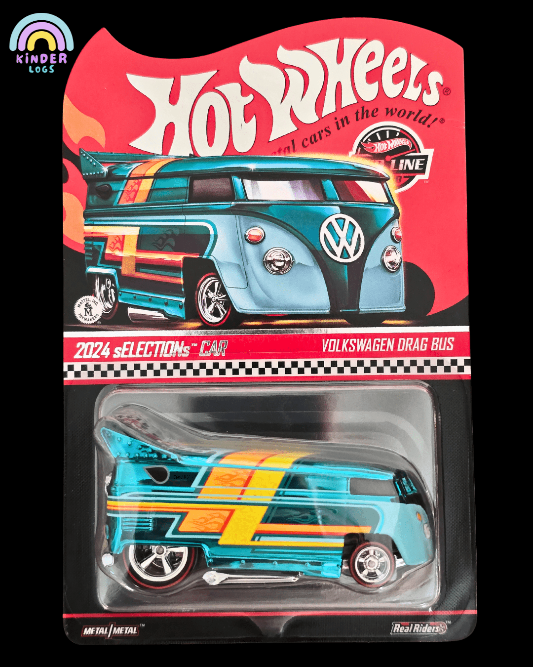 Hot Wheels RLC sELECTIONs Volkswagen Drag Bus (Spectraflame Teal