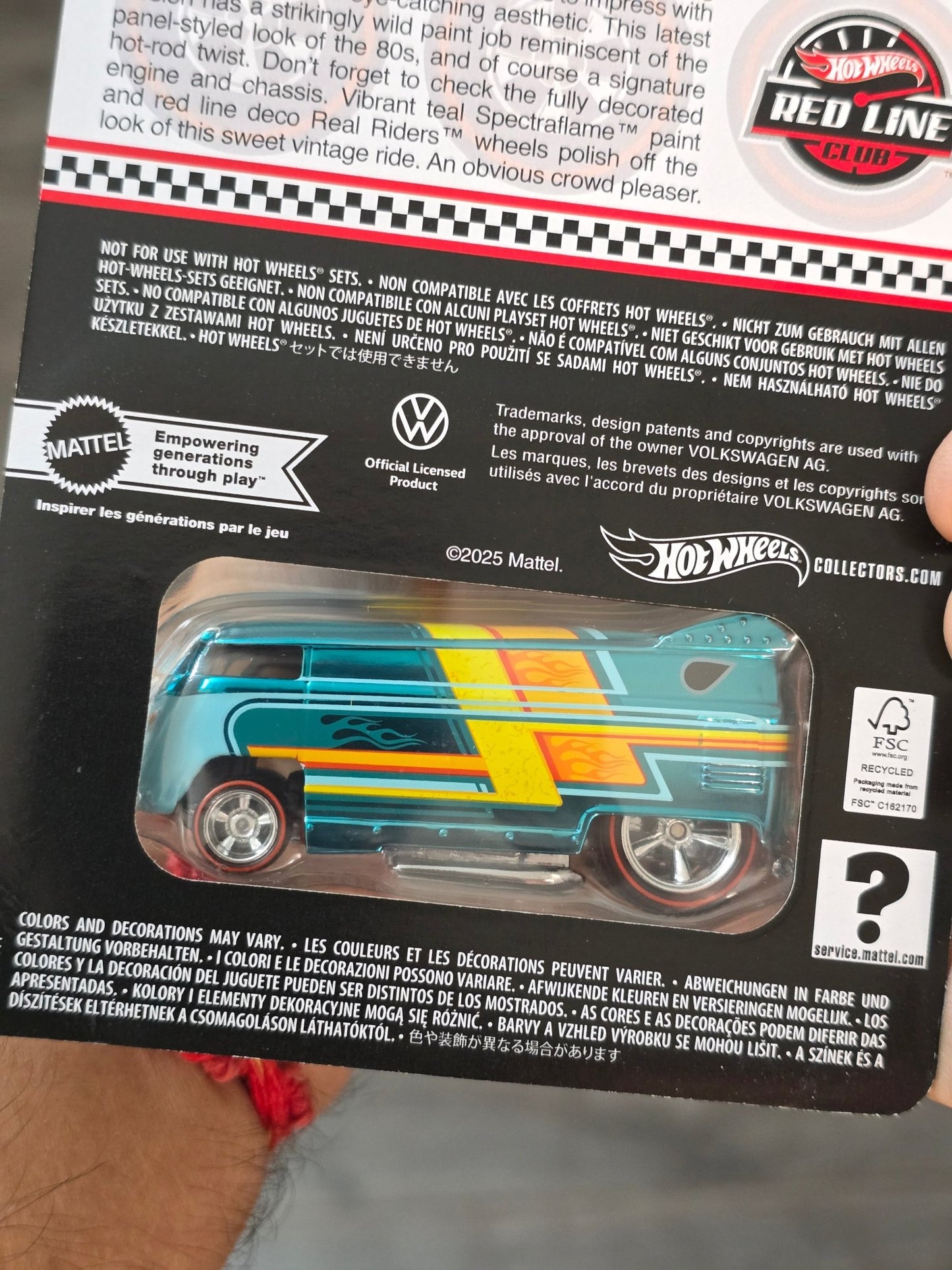 Hot Wheels RLC sELECTIONs Volkswagen Drag Bus (Spectraflame Teal) - Kinder Logs