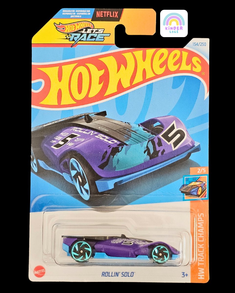 Hot Wheels Rollin' Solo - Track Champs (J Case) - Kinder Logs