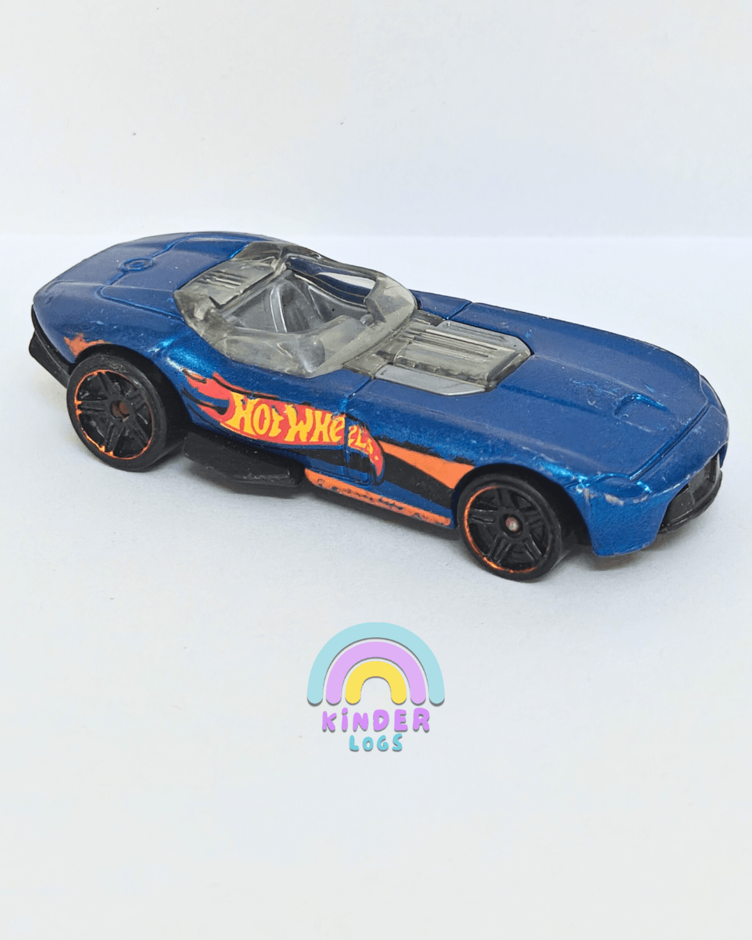 Hot Wheels RRRoadster - Blue (Pre - Owned Car) - Kinder Logs