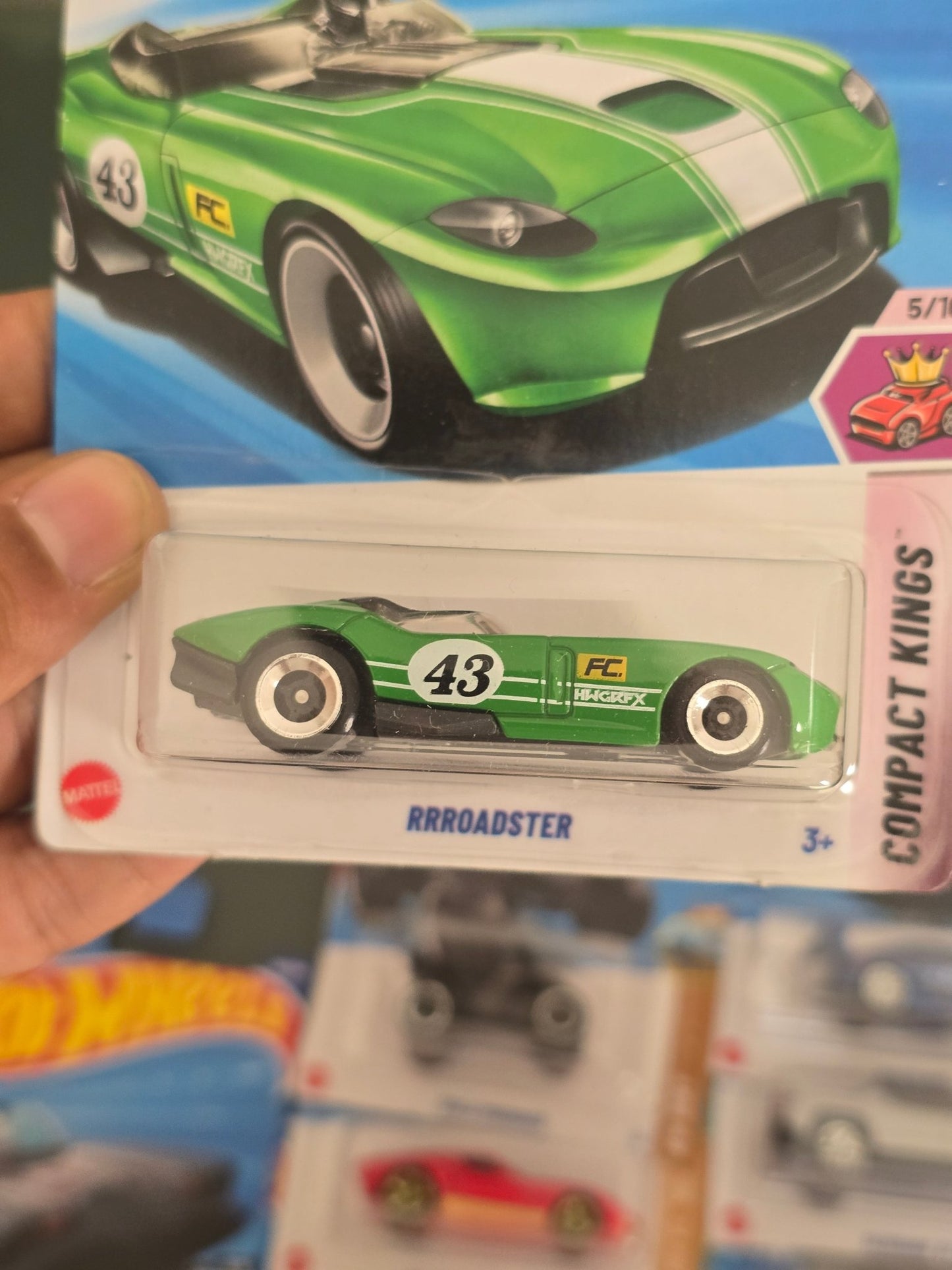 Hot Wheels RRRoadster - Green (Imported) - Kinder Logs