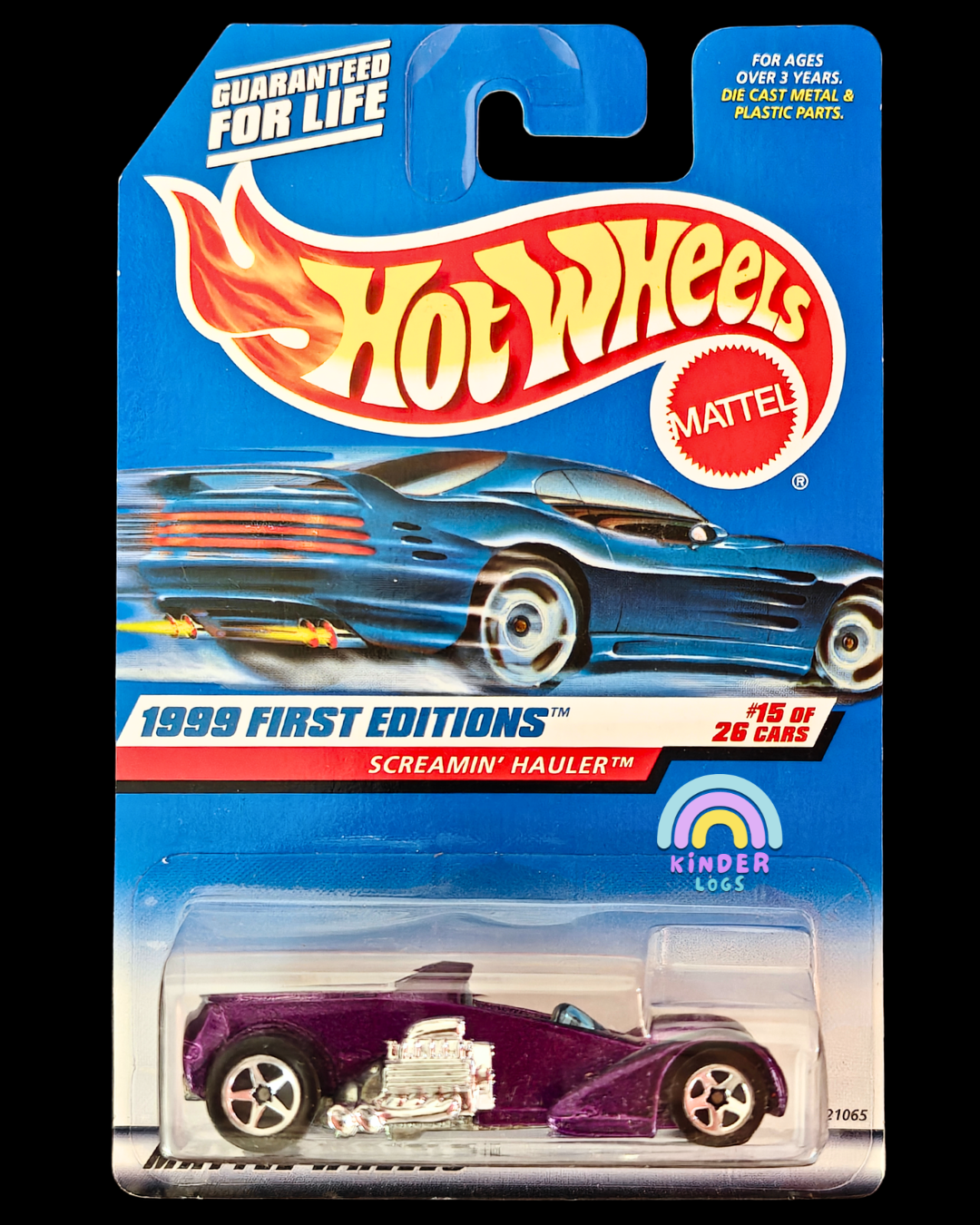 Hot Wheels Screamin' Hauler - 1999 First Editions (Imported) - Kinder Logs