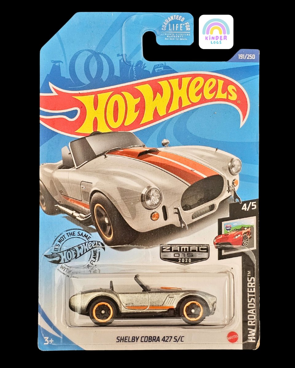 Hot Wheels Shelby Cobra 427 S/C Zamac Edition - Kinder Logs