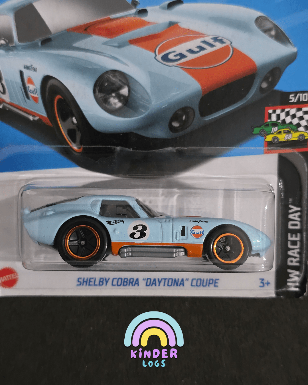 Hot Wheels Shelby Cobra "Daytona" Coupe (Imported) - Kinder Logs