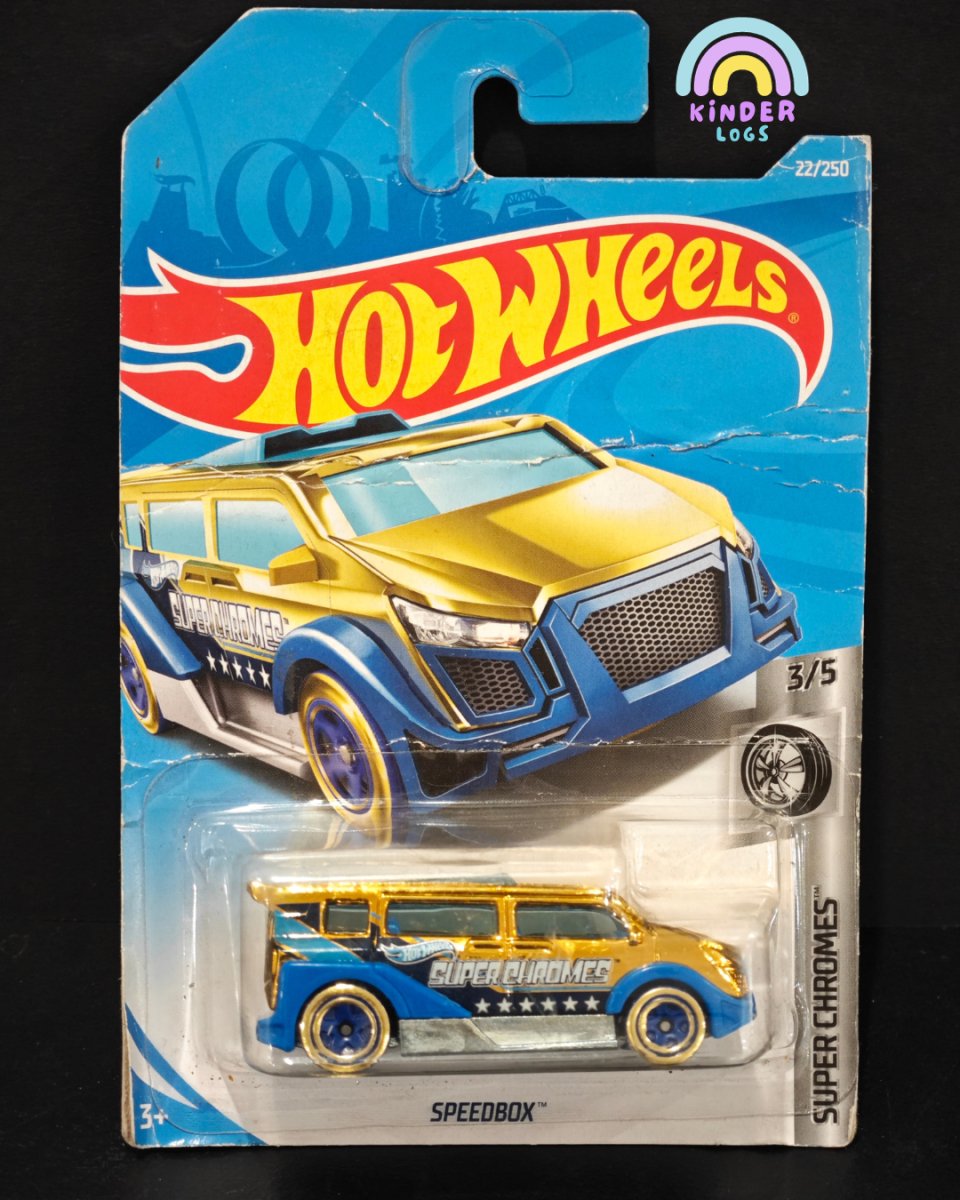 Hot Wheels Speedbox - Super Chrome Van - Kinder Logs
