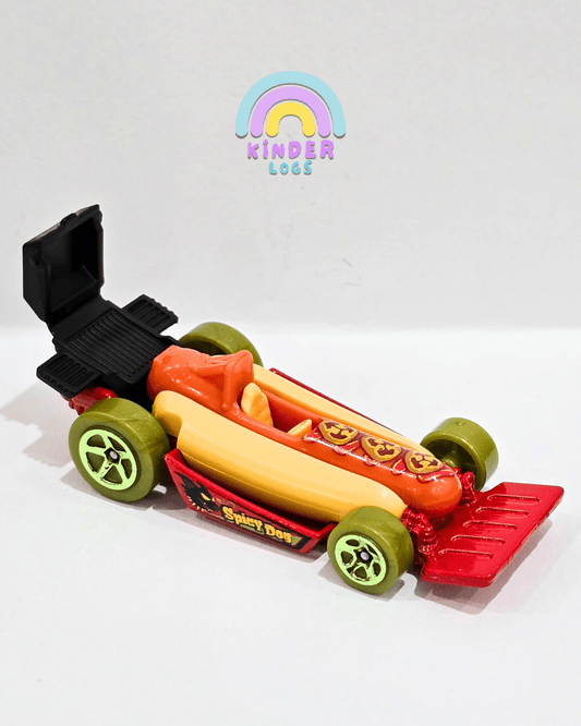 Hot Wheels Street Wiener Hotdog Car (Uncarded) - Kinder Logs