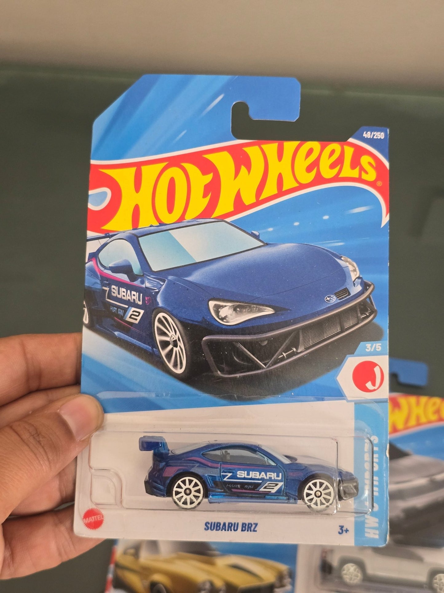 Hot Wheels Subaru BRZ - Blue (Imported) - Kinder Logs