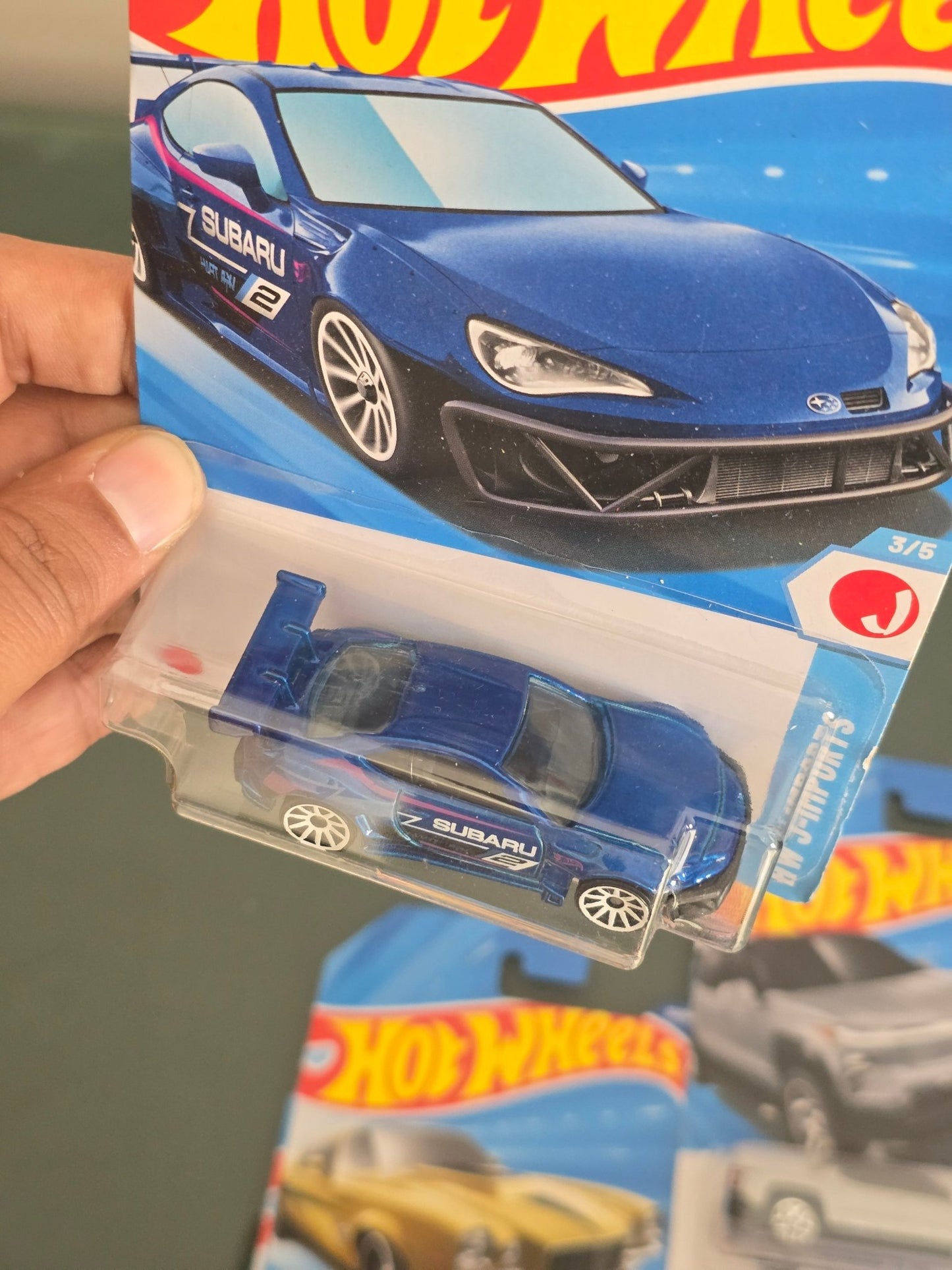 Hot Wheels Subaru BRZ - Blue (Imported) - Kinder Logs