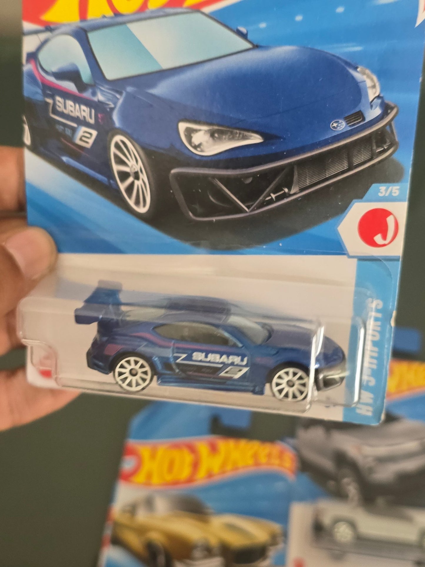 Hot Wheels Subaru BRZ - Blue (Imported) - Kinder Logs