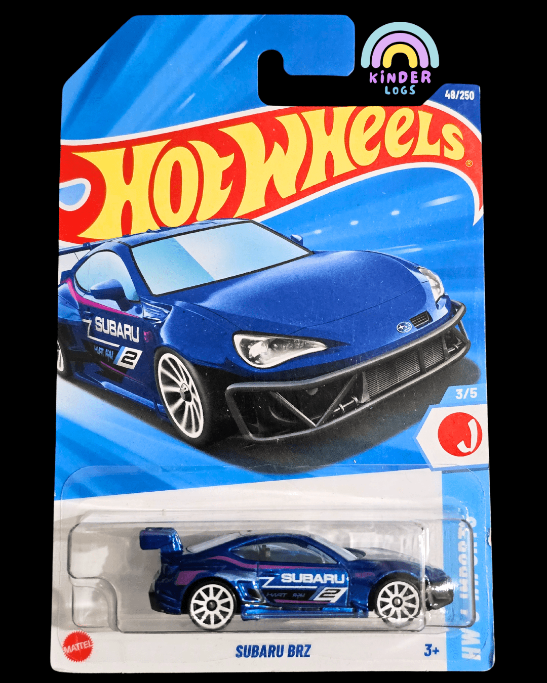 Hot Wheels Subaru BRZ - Blue (Imported) - Kinder Logs