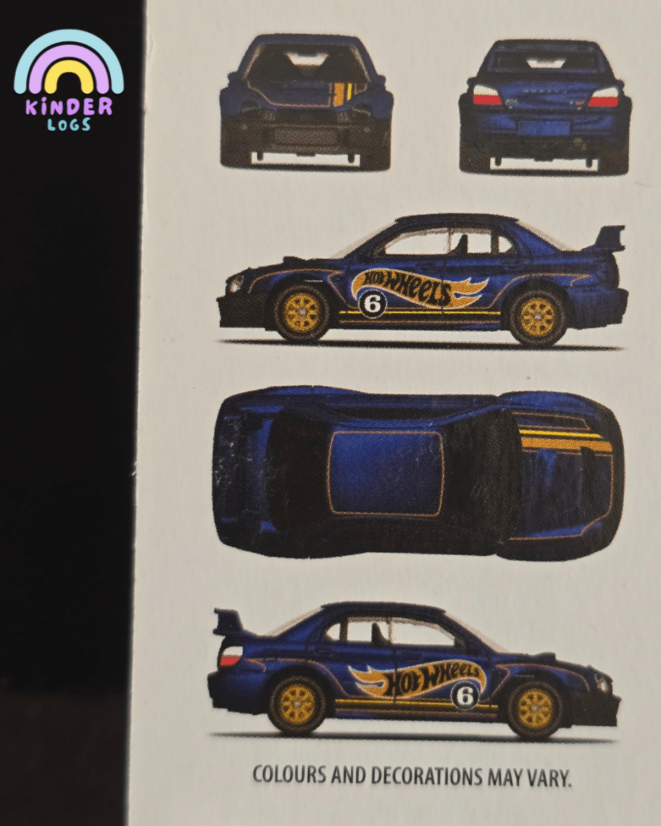 Hot Wheels Subaru Impreza WRX - 2022 Collector Edition - Kinder Logs