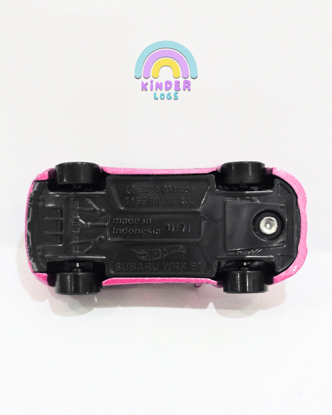 Hot Wheels Subaru WRX STI - Rare Pink Color (Uncarded) - Kinder Logs