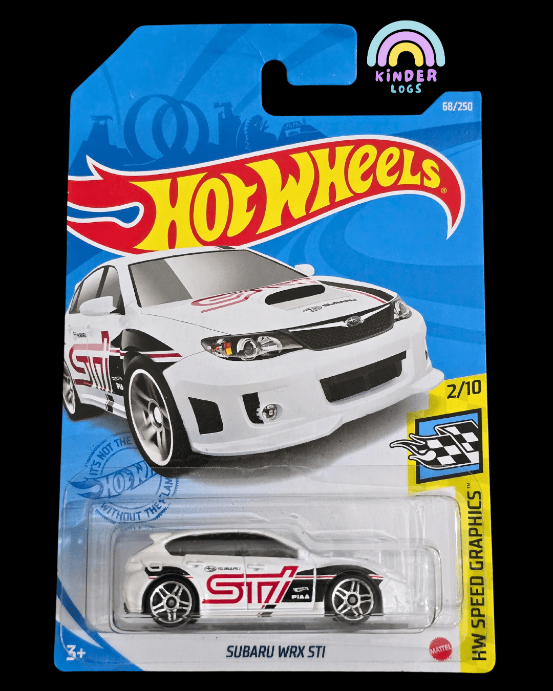 Hot Wheels Subaru WRX STI - Speed Graphics (Imported) - Kinder Logs