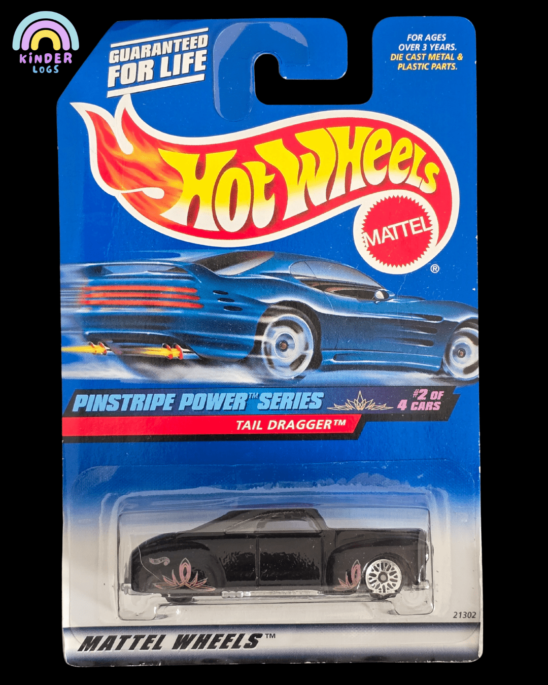 Hot Wheels Tail Dragger - Pinstripe Power Series - Kinder Logs