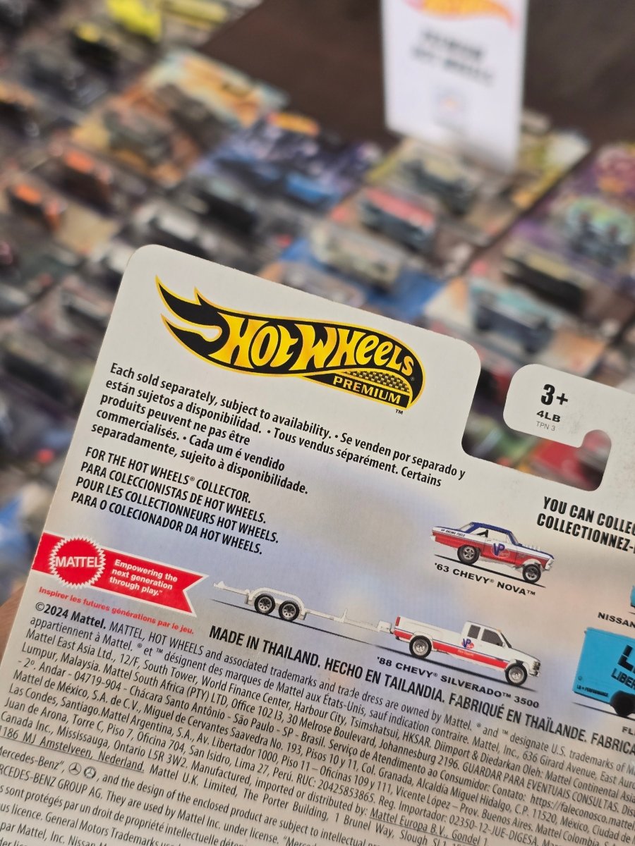 Hot Wheels Team Transport Mercedes - Benz 300SL With 1955 Blaues Wunder - Kinder Logs