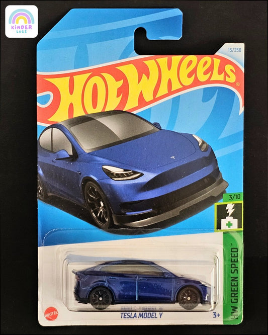 Hot Wheels Tesla Model Y (Imported) - Kinder Logs