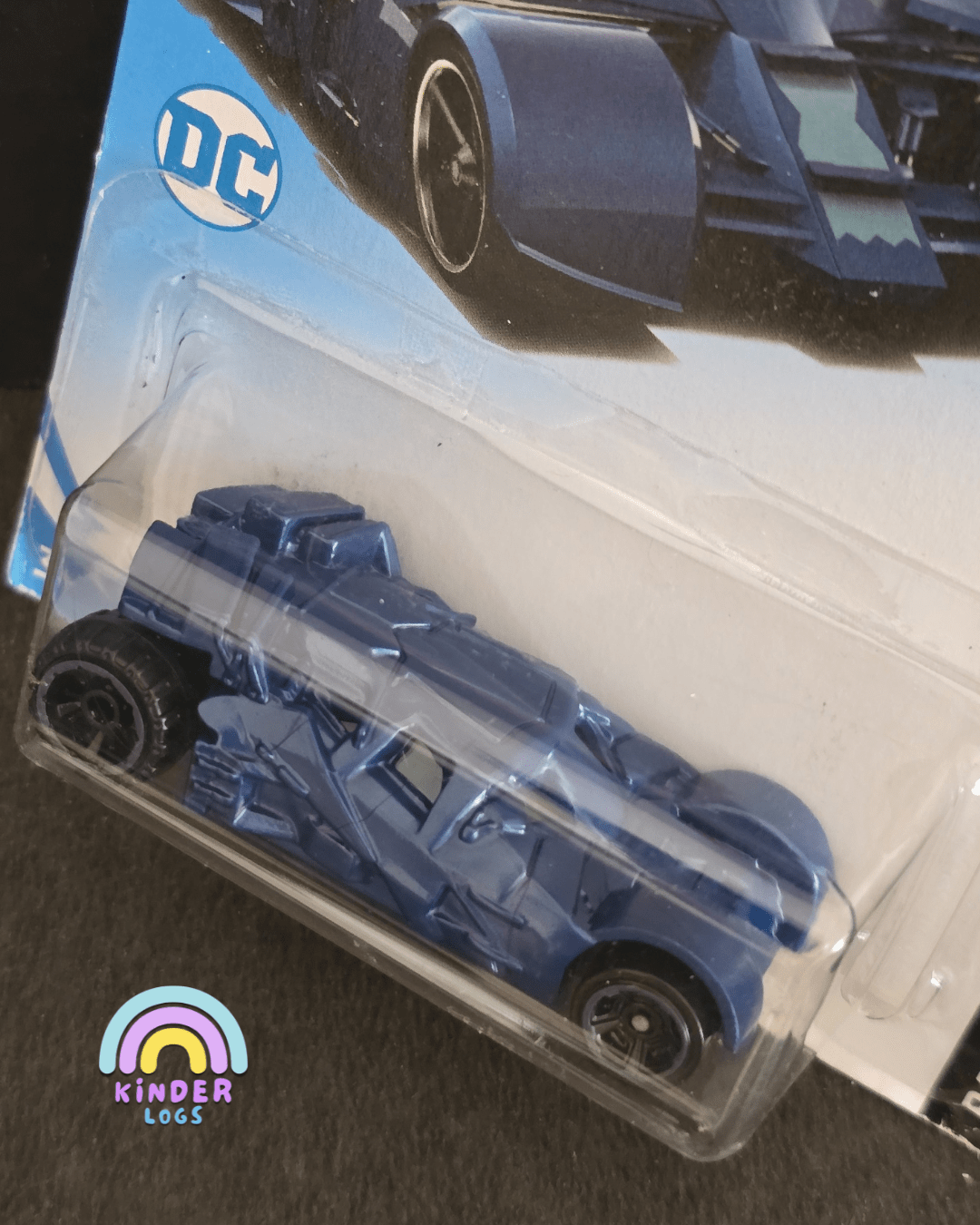 Hot Wheels The Dark Knight Batmobile - Blue (Imported) - Kinder Logs