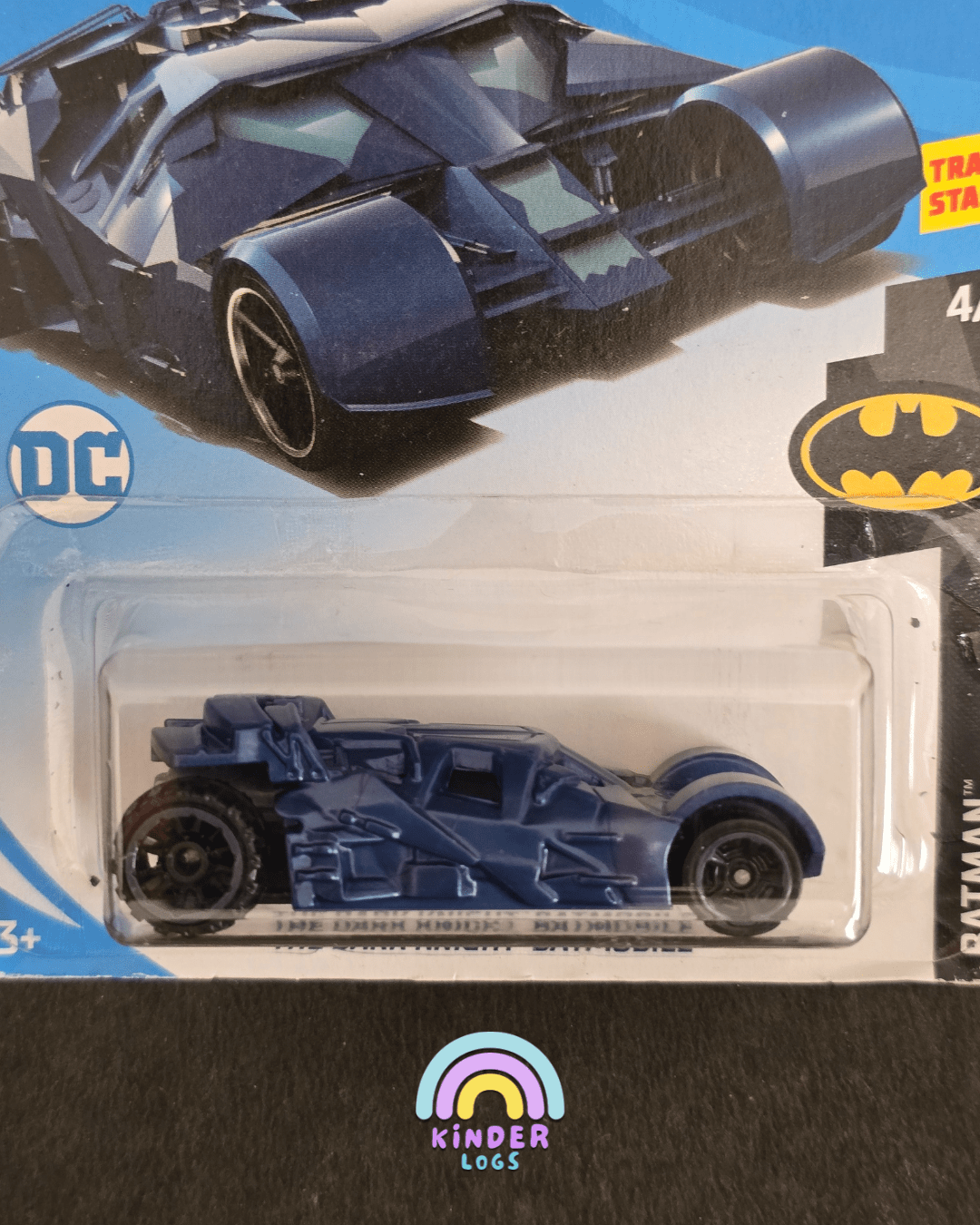 Hot Wheels The Dark Knight Batmobile - Blue (Imported) - Kinder Logs