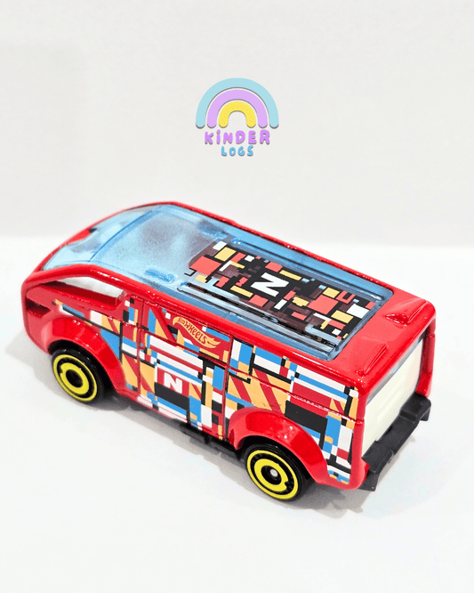 Hot Wheels The Vanster - Red (Uncarded) - Kinder Logs