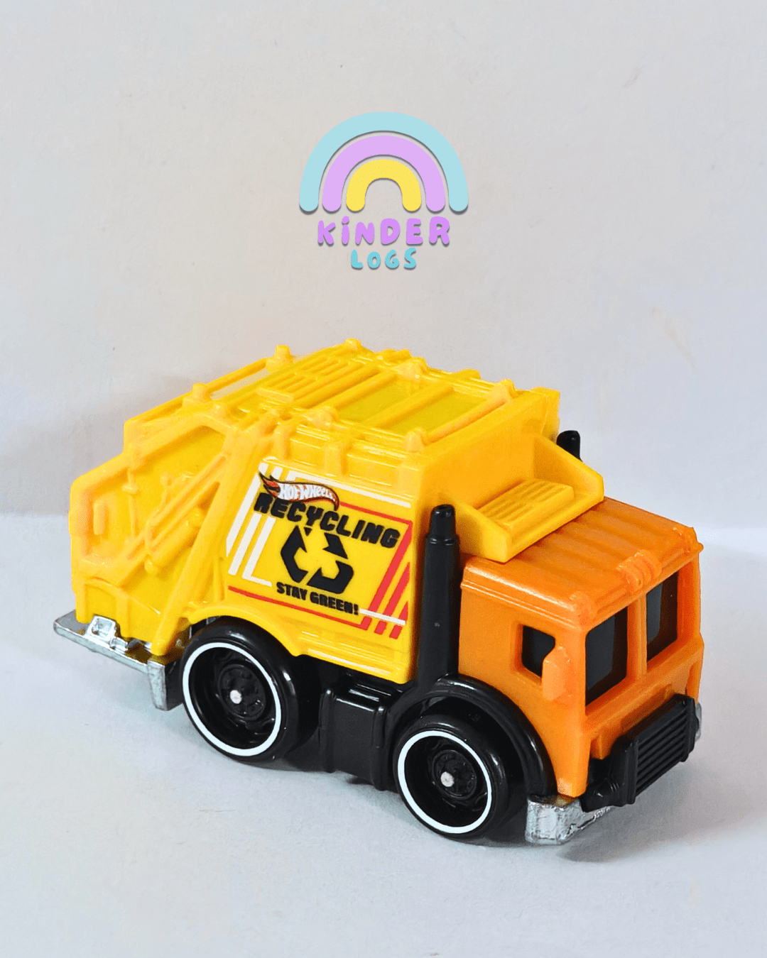Hot Wheels Total Disposal - Orange - Yellow (Uncarded - New) - Kinder Logs