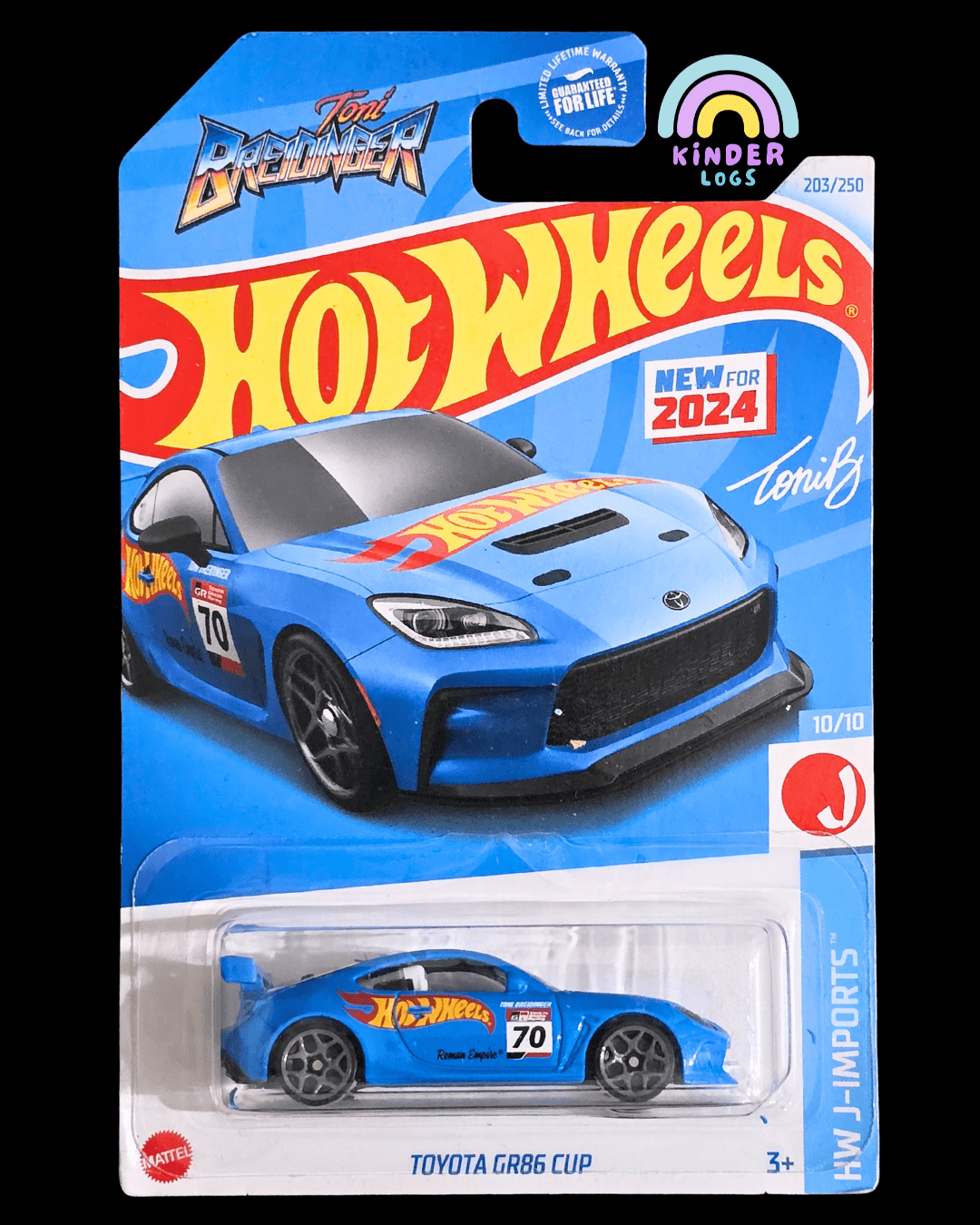 Hot Wheels Toyota GR86 Cup - Blue (Imported) - Kinder Logs