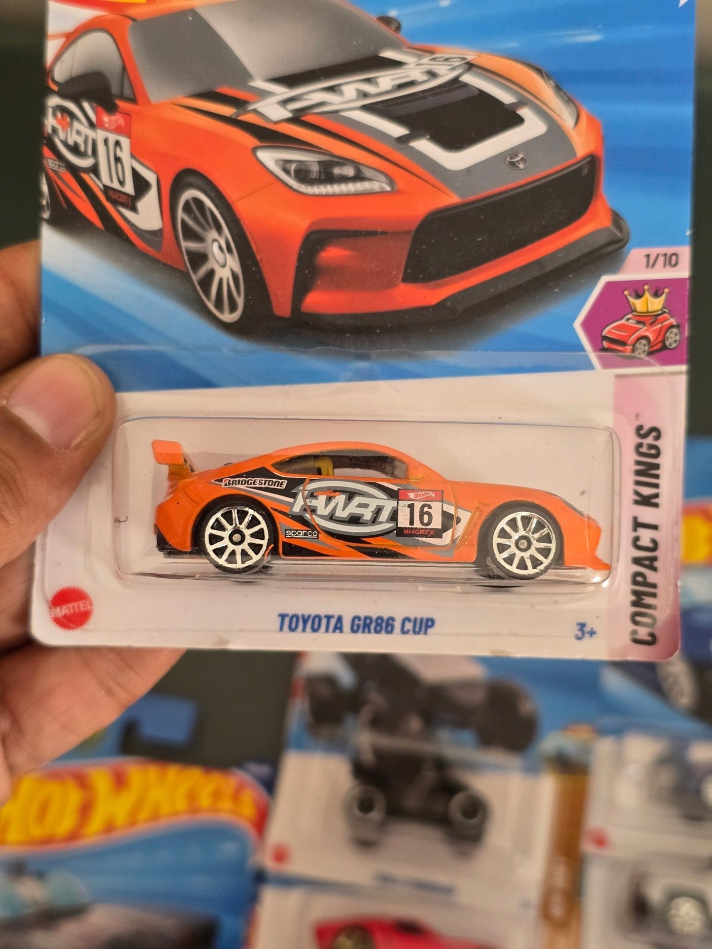 Hot Wheels Toyota GR86 Cup - Orange (Imported) - Kinder Logs