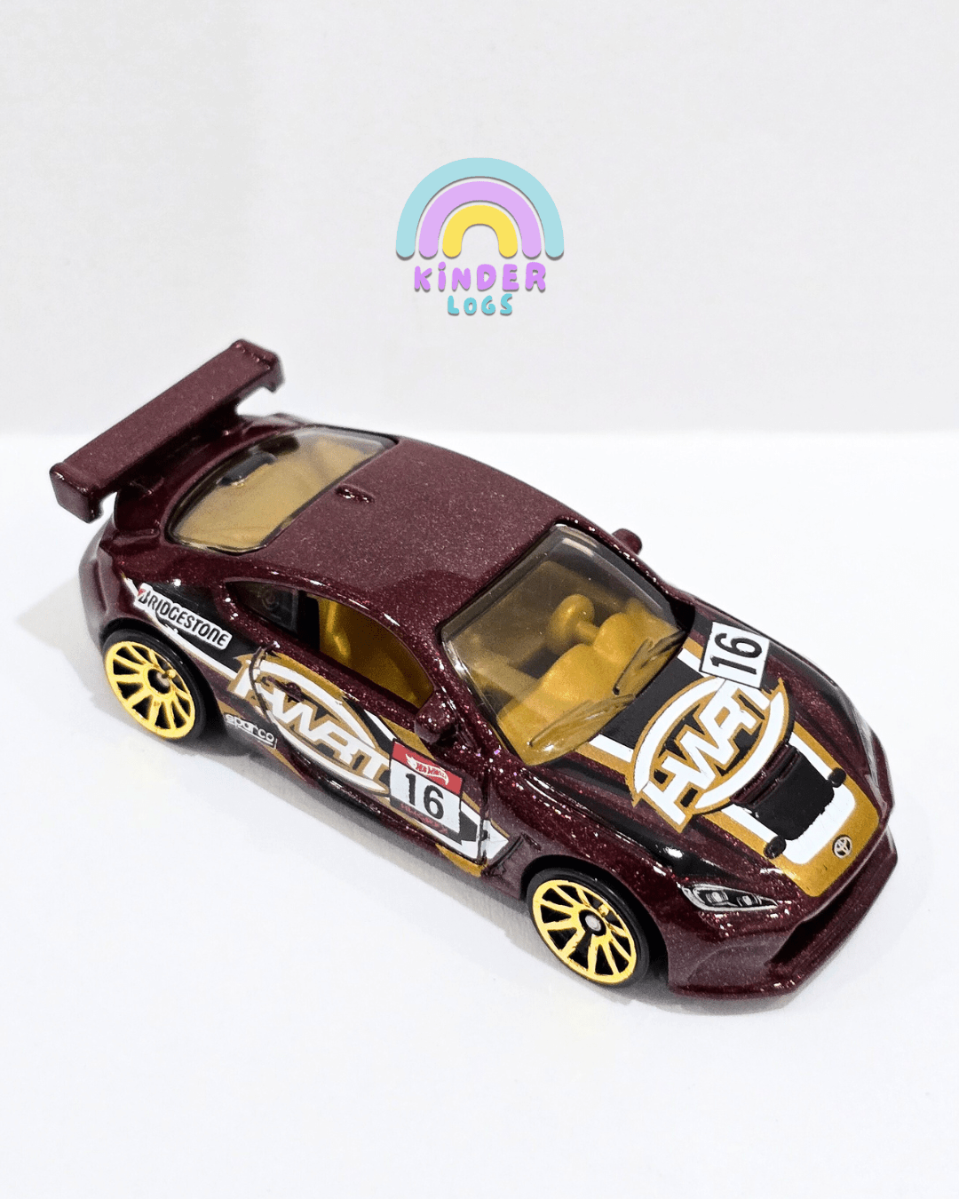 Hot Wheels Toyota GR86 Cup - Wine Shade (Uncarded) - Kinder Logs