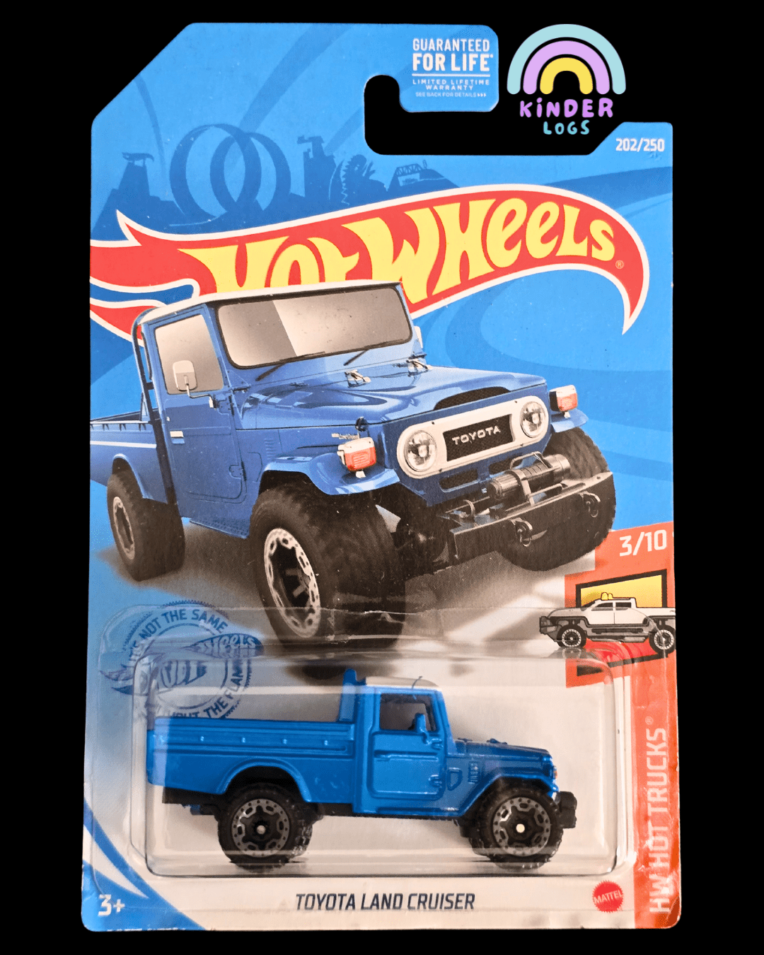 Hot Wheels Toyota Land Cruiser - Blue (Imported) - Kinder Logs