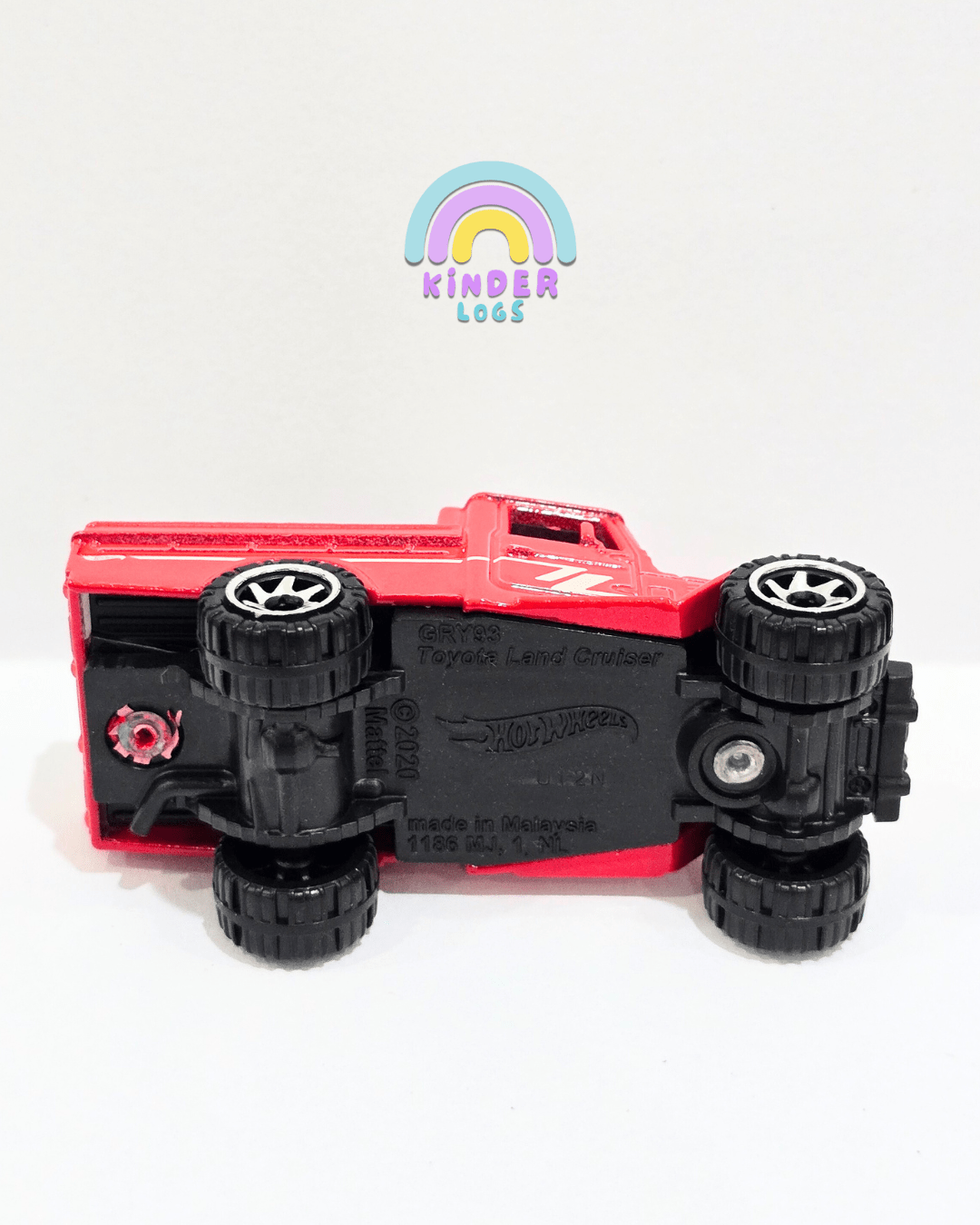 Hot Wheels Toyota Land Cruiser Pickup - Silver Series (Uncarded) - Kinder Logs
