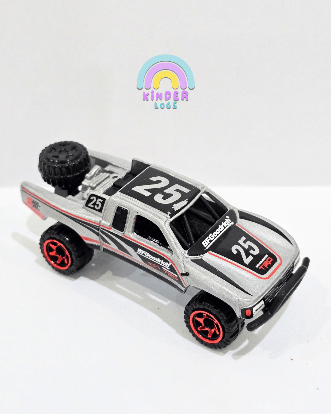 Hot Wheels Toyota Off - Road Truck - Silver Series (Uncarded) - Kinder Logs