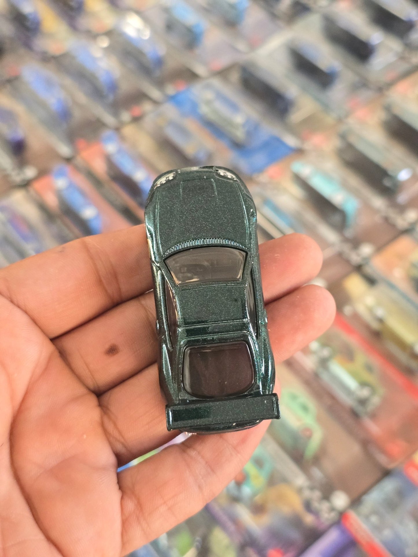Hot Wheels Toyota Supra - Dark Green (Uncarded) - Kinder Logs