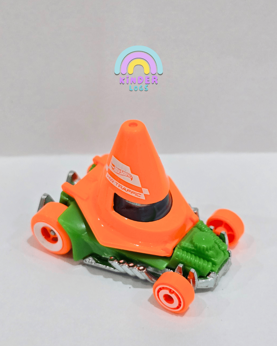 Hot Wheels Traffic Cone Car (Uncarded) - Kinder Logs