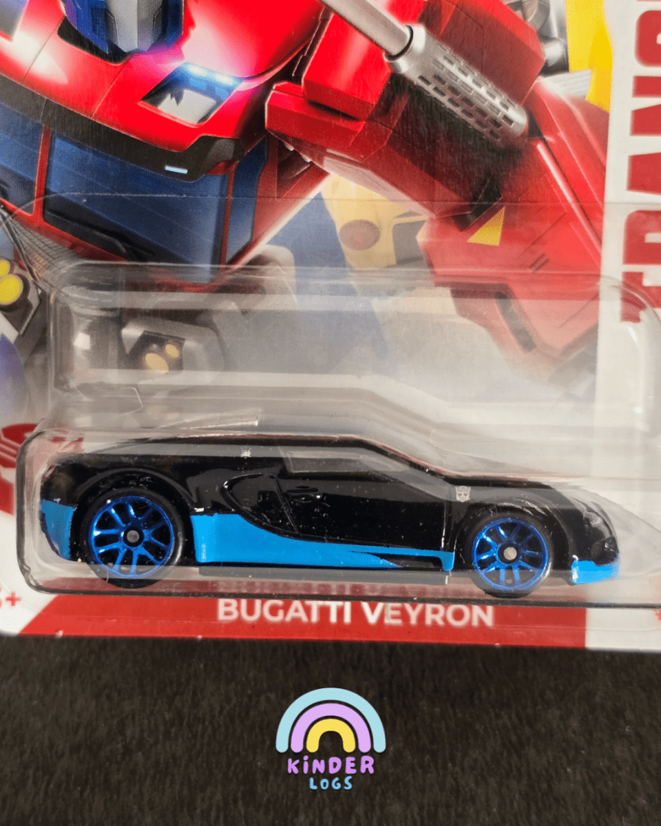 Hot Wheels Transformers Bugatti Veyron - HW Silver Series (Imported) - Kinder Logs