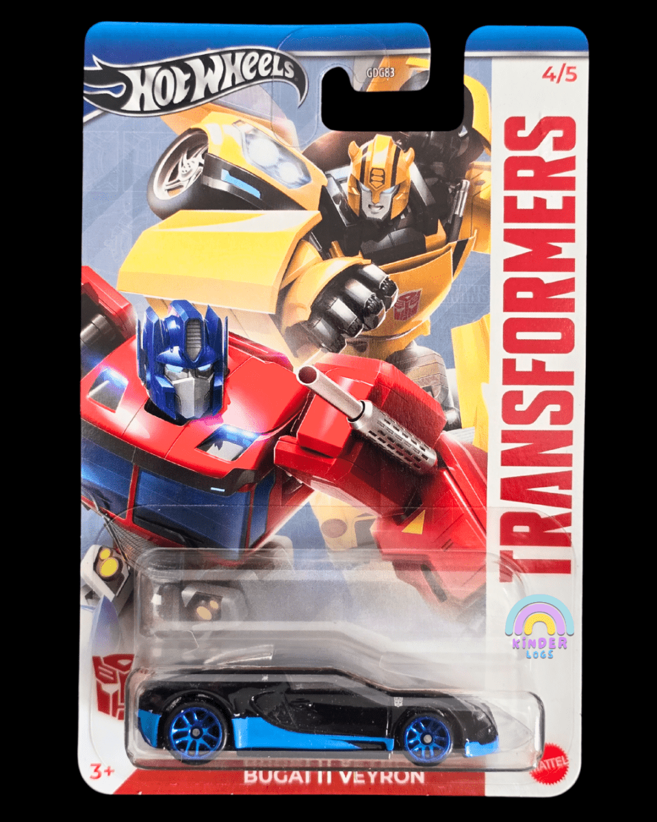 Hot Wheels Transformers Bugatti Veyron - HW Silver Series (Imported) - Kinder Logs