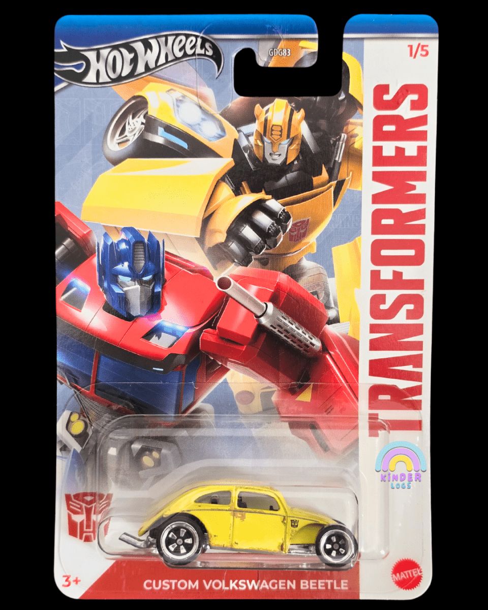 Hot Wheels Transformers Custom VW Beetle - HW Silver Series (Imported) - Kinder Logs