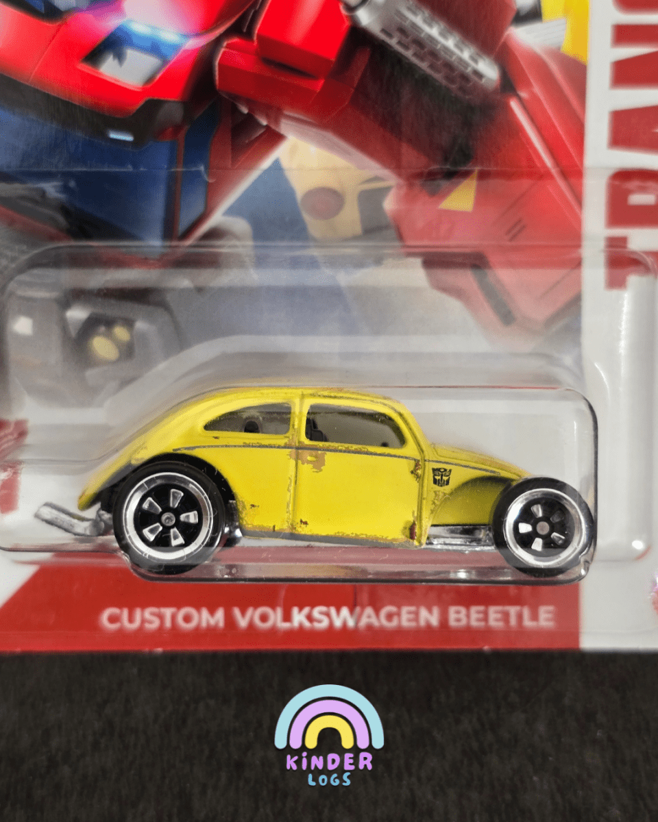Hot Wheels Transformers Custom VW Beetle - HW Silver Series (Imported) - Kinder Logs