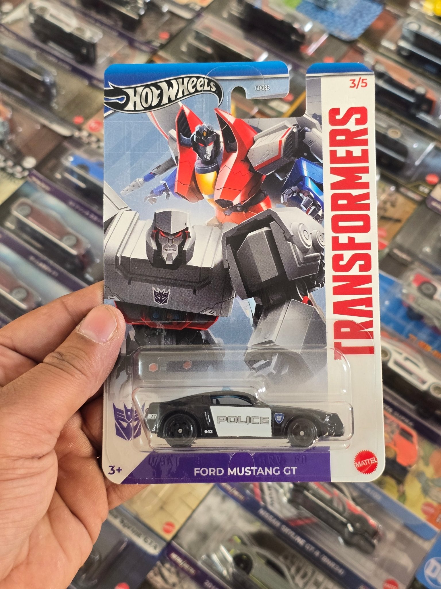 Hot Wheels Transformers Ford Mustang GT - HW Silver Series (Imported) - Kinder Logs