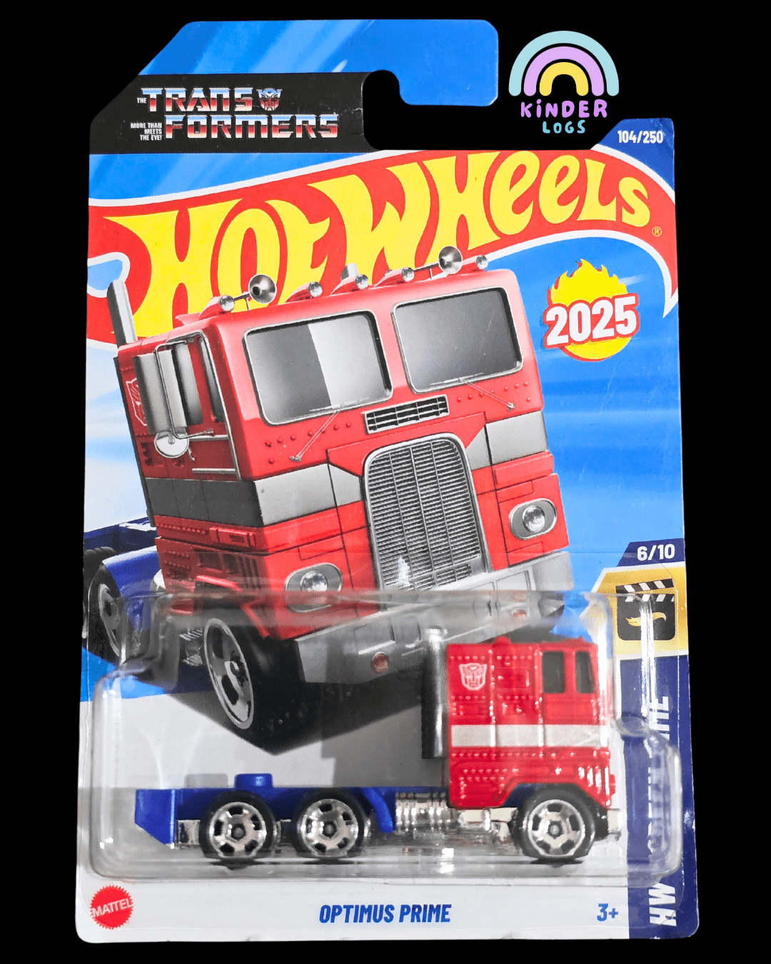 Hot Wheels Transformers Optimus Prime Truck (Imported) - Kinder Logs