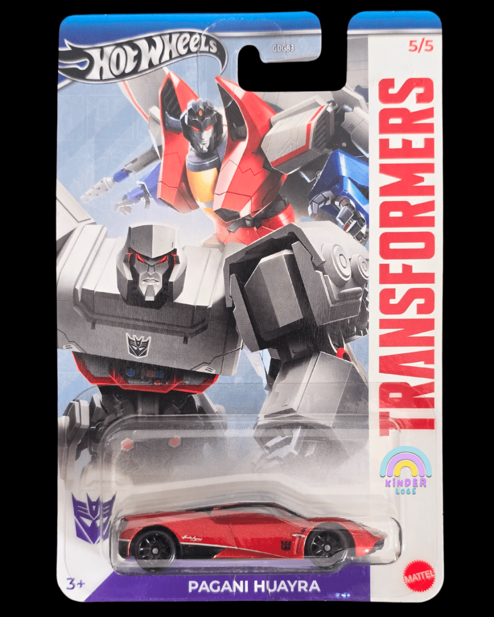Hot Wheels Transformers Pagani Huayra - HW Silver Series (Imported) - Kinder Logs