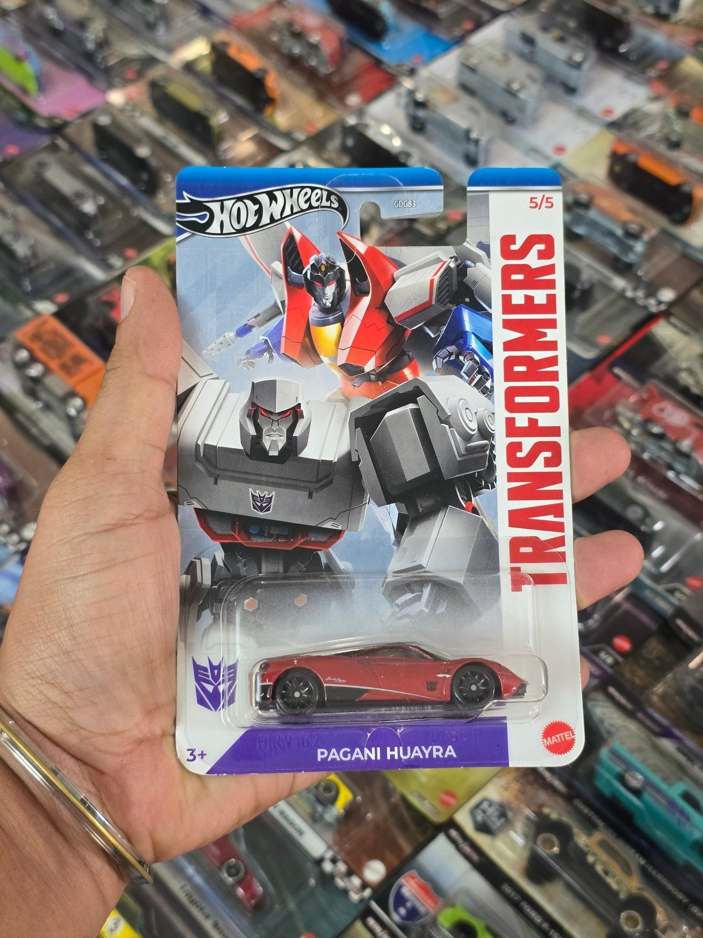 Hot Wheels Transformers Pagani Huayra - HW Silver Series (Imported) - Kinder Logs